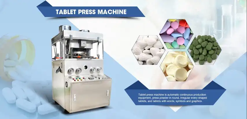 How does a double rotary tablet press differ from a single rotary press?